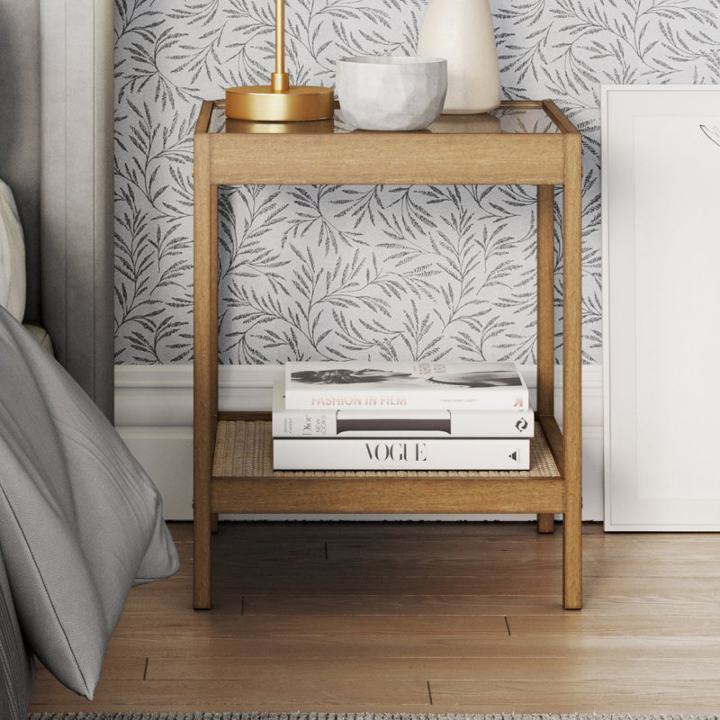 Bayou Breeze Emmie 22'' Tall Glass End Table & Reviews Wayfair